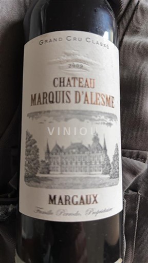 Bordeaux Margaux Grand Cru Château Marquis Alesme 2002
