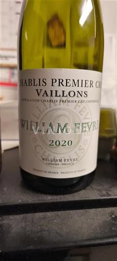 Burgundy Chablis Premier Cru William Fèvre Vaillons 2020