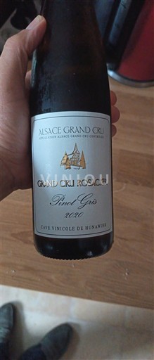 Alsace Không được chỉ định Grand Cru Cave Vinicole de Hunawihr Grand Cru Rosacker Pinot Gris 2020