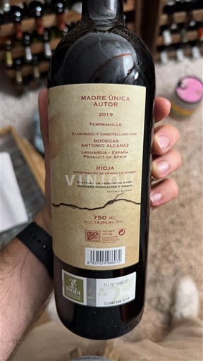 La Rioja rioja Bodegas Antonio Alcaraz Madre Única Autor 2019