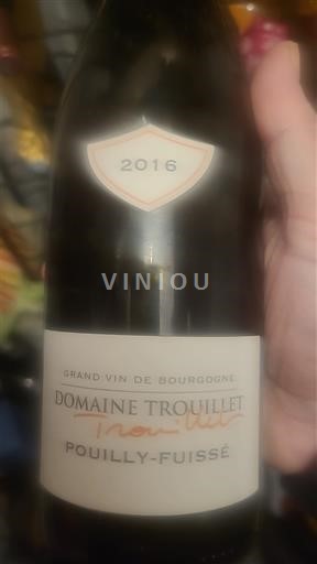 Bourgogne Pouilly-fuissé Domaine Trouillet Invarine 2016