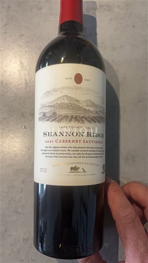 AVAs californianas Não especificado Shannon Ridge 2021