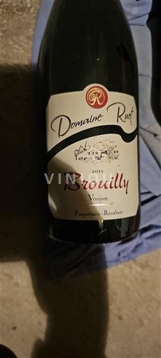 Beaujolais Brouilly Domaine Ruet Voujon 2015