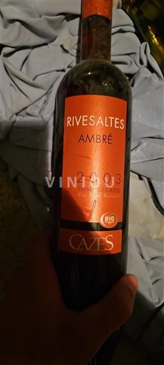 Roussillon Rivesaltes Domaine Cazes Ambré 2003