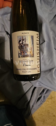 Alsace Ikke specificeret Grand Cru Domaine Schneider Paul Grand Cru Pfersigberg Pinot Gris 2018