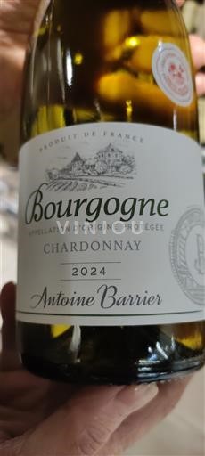 Bourgondië Bourgogne Antoine Barrier Chardonnay 2024