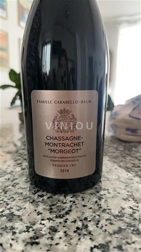 Bourgogne Chassagne-montrachet Premier Cru Famille Carabello-Baum Morgeot 2016