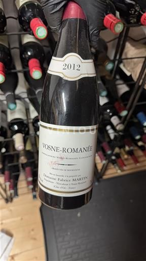 Bourgondië Vosne-Romanée Domaine Fabrice Martin 2012