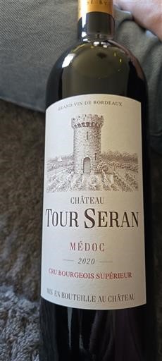 Bordeaux Médoc Cru Bourgeois Supérieur Château Tour Seran 2020