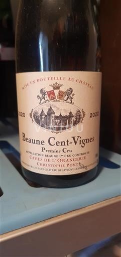 Bourgogne Beaune Premier Cru Caves de l'Orangerie Beaune Cent-Vignes 2020