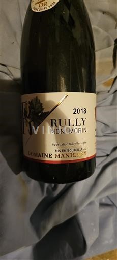 Bourgogne Rully Domaine Manigley Montmorin 2018