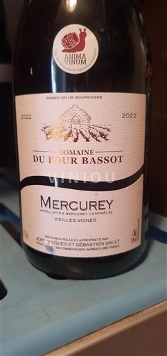 Burgundi Mercurey Domaine Four Bassot Vieilles Vignes 2022
