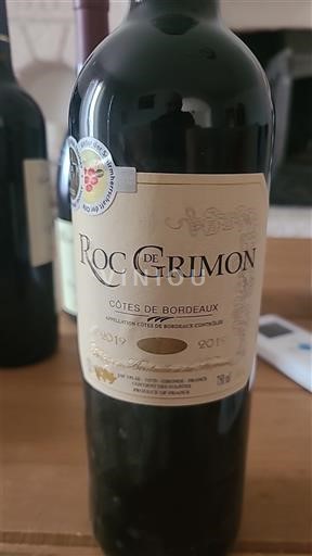 Bordeaux Côtes-de-Bordeaux Roc de Grimon 2019