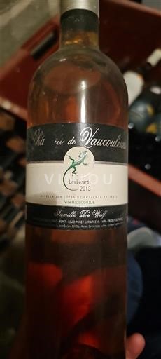 Provence Coteaux-d'aix-en-provence Château Vaucouleurs Les Lézards 2013