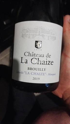 Beaujolais Brouilly Château de La Chaize 2019