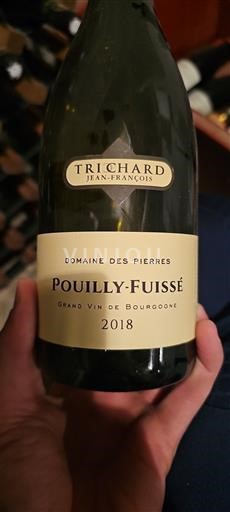 Bourgogne Pouilly-fuissé Domaine Des Pierres 2018