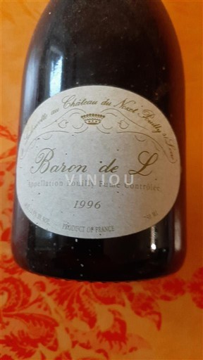 Loiren laakso Pouilly-fumé Château Nozet Baron de L 1996