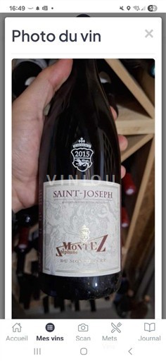 Thung lũng Rhône Saint-Joseph Montez Épine 2015