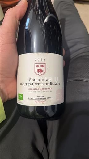 Burgundi Määrittelemätön Domaine Denis Fouquerand et Fils Derrière Montbard 2022