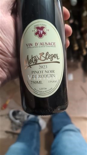 Alsace Mets Bleger Pinot Noir de Rodern 2023