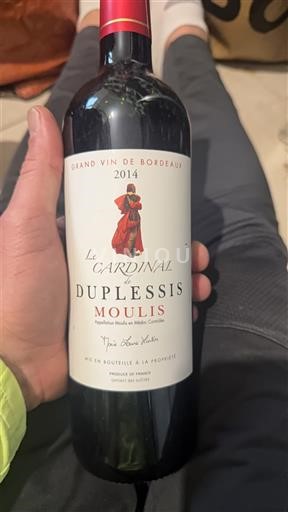 Bordeaux Unspecified Duplessis Le Cardinal 2014