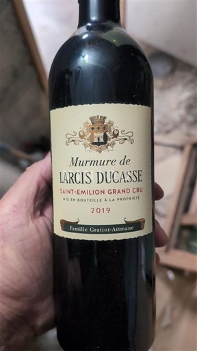 Wines Rouge sec Murmure de Larcis Ducasse 2019 France Bordeaux Saint-Émilion Grand Cru AOC