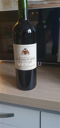 Bordeaux Saint-Émilion Château Sarenceau 2018
