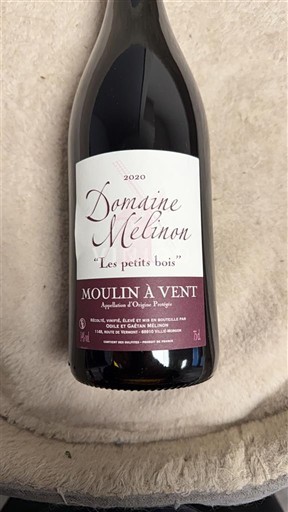 Beaujolais Moulin-à-vent Domaine Mélinon Les petits bois 2020