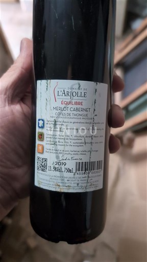 Languedoc-Roussillon Côtes de Thongue Domaine L'Arjolle Équilibre 2019