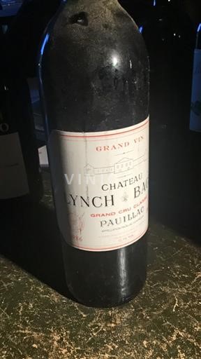 Bordeaux Pauillac Château Lynch-Bages 5ème gr.cru classé 1986