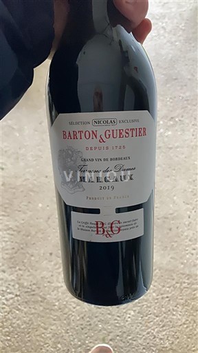 Bordeaux Margaux Barton & Guestier Réserve des Domaines 2019