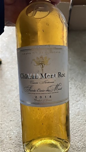 Bordeaux Sainte-Croix-Du-Mont Château Mont Roc Automne 2014