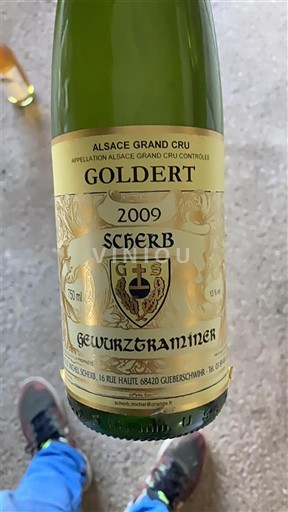 Alsace Không được chỉ định Grand Cru Scherb Goldert 2009