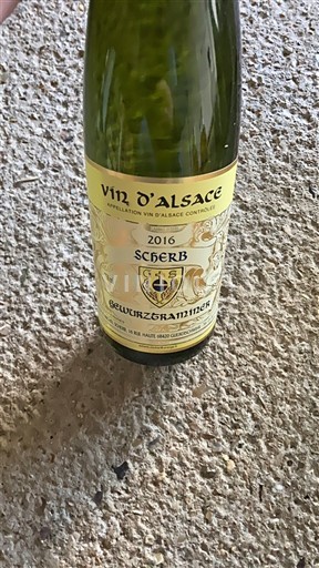 Alsace Scherb Gewurztraminer 2016