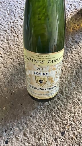 Alsace Vendanges Tardives Scherb 2011