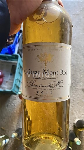 Bordeaux Sainte-Croix-Du-Mont Château Mont Roc Sélectionnée 2014