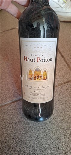 Bordeaux Lussac-saint-émilion Château Haut Poitou 2017