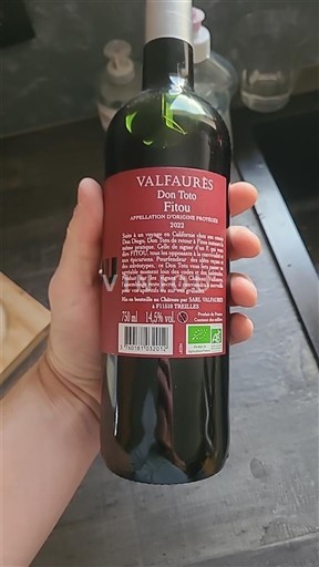 Languedoc Fitou Valfaures Don Toto 2022