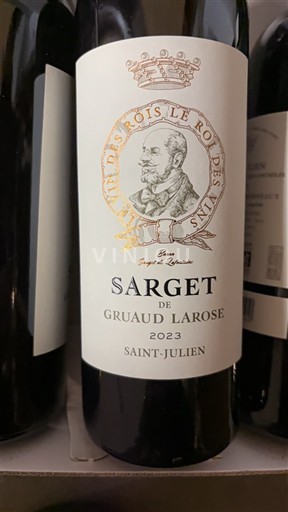 Bordeaux Saint-Julien Château Gruaud Larose Sarget de Gruaud Larose 2023