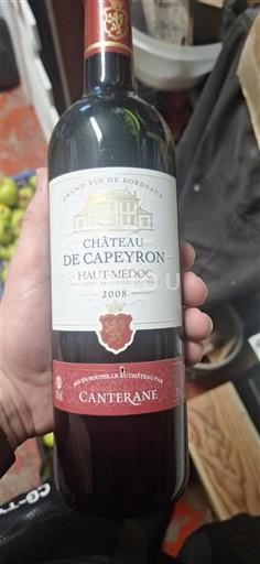 Bordeaux Haut-Médoc Château Capeyron Canterane 2008