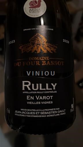 Borgogna Rully Domaine Four Bassot En Varot Vieilles Vignes 2023
