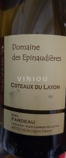 Loire-dalen Coteaux-du-layon Domaine Des Epinau?dières Ikke årgangsbestemt