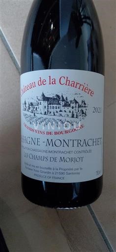 Bourgogne Chassagne-montrachet Château La Charrière Les Champs de Morjot 2021