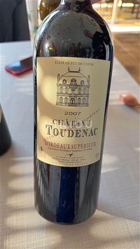 Bordeaux Bordeaux Supérieur Château Toudenac 2007