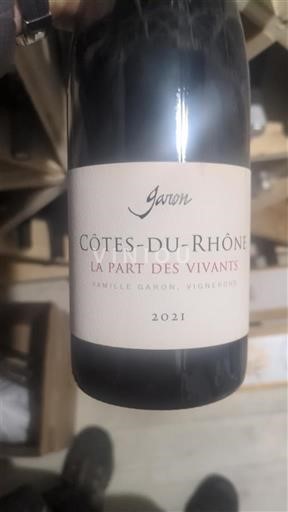 Valle del Ródano Côtes del Ródano Garon La Part des Vivants 2021