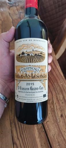 Bordeaux Saint-Émilion Grand Cru Grand Cru Château Grand-Pey Lescours 2015