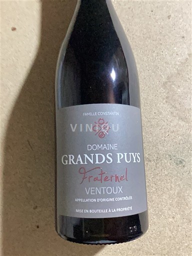 Rhônen laakso Ventoux Domaine Grands Puys Fraternel 2021
