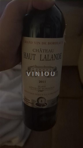Bordeaux Blaye-Côtes-de-Bordeaux Château Haut Lalande 2011