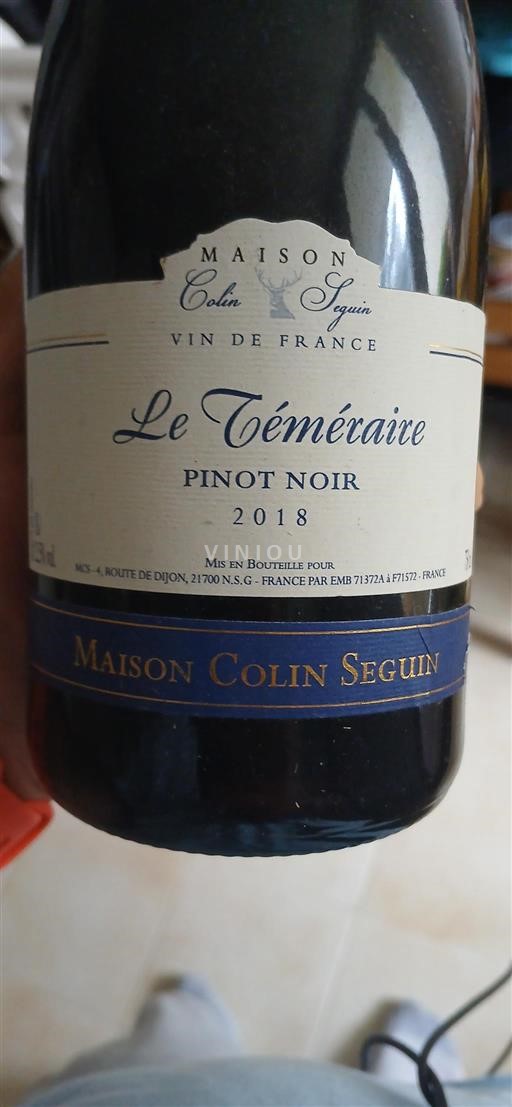 Borgoña No especificado Maison Colin Seguin Le Téméraire 2018
