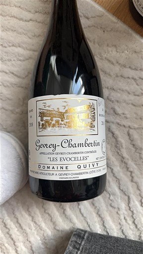Bourgondië Gevrey-Chambertin Domaine Quivy Les Evocelles 2018